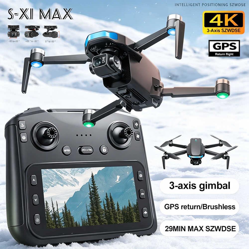Drone Kit Professional - New S-X1 MAX Drone GPS 8K