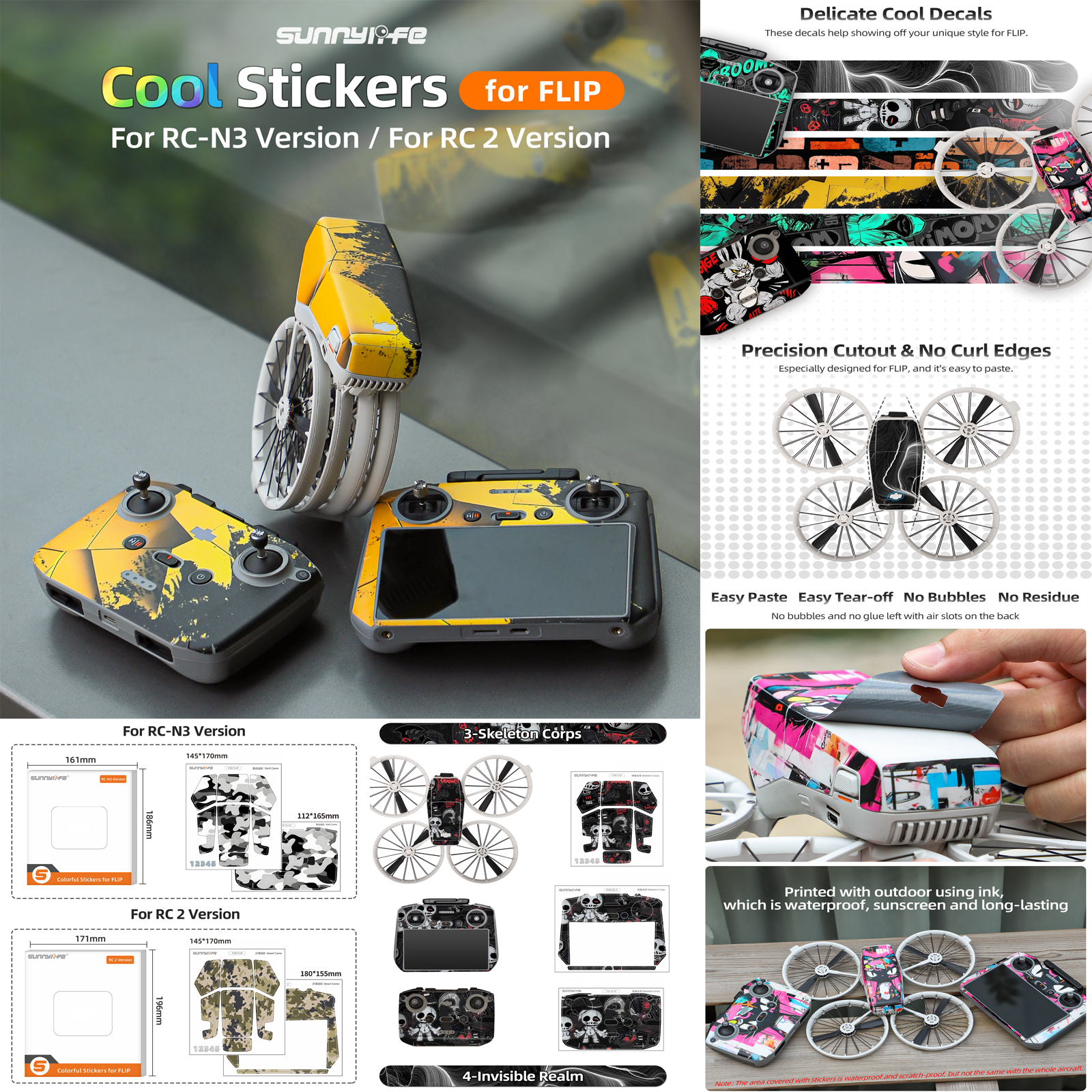 Sunnylife Sticker Kit for DJI  - огляд і ціна Drone Kit Waterproof