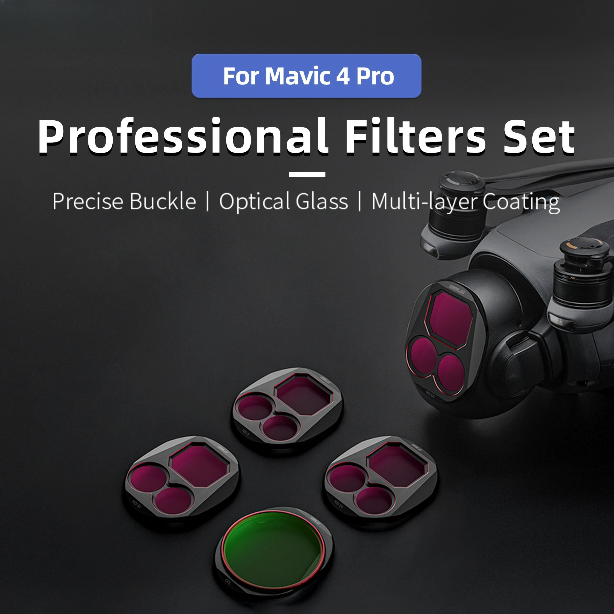 4Pcs Drone Camera ND Filters S - огляд і ціна Drone Kit Waterproof