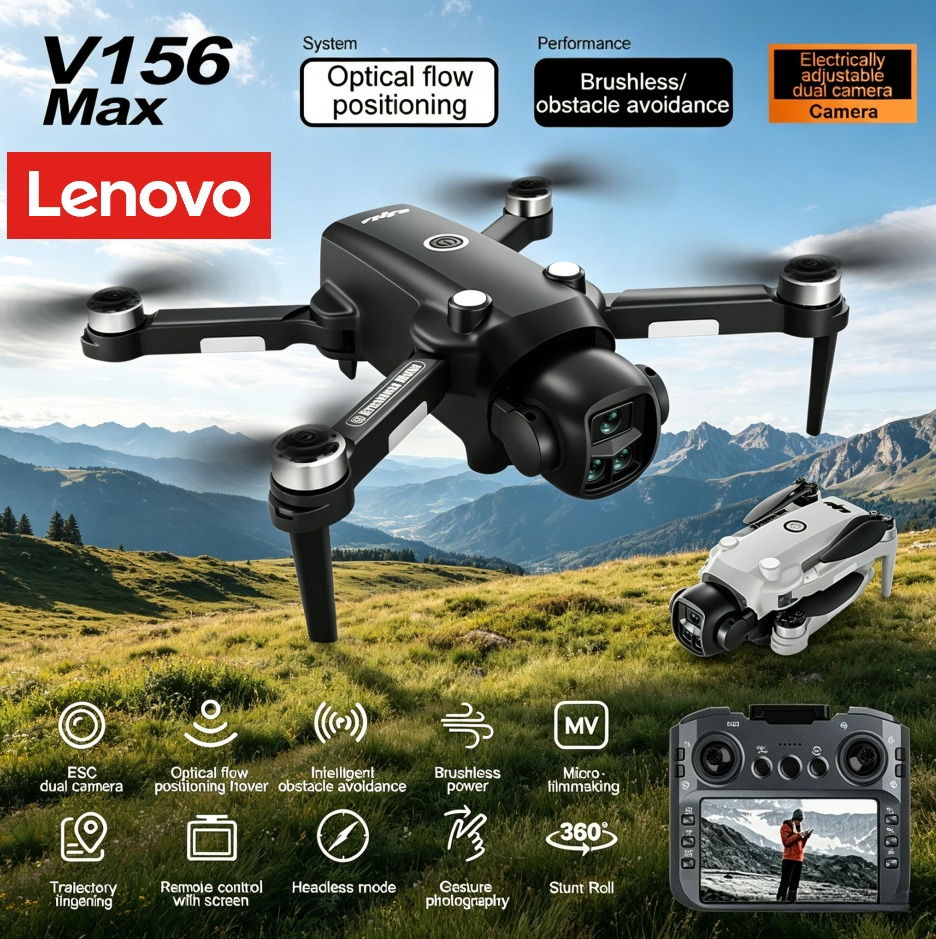 Lenovo V156 MAX 4K 8K Drone 5G - огляд і ціна Drone Kit Long Range
